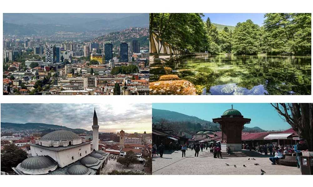 SARAJEVO AND BOSNA RIVER SPRING
